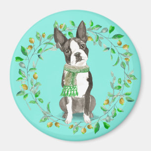 Aquarell Boston Terrier Bestie Magnet