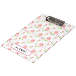 Aquarell-Botanik-Blumenmuster-Planer Klemmbrett
