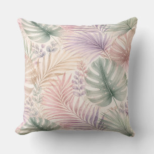 Aquarell Botanische Blätter Kissen