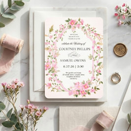 Aquarell Botanische Hochzeitseinladung Einladung