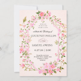 Aquarell Botanische Hochzeitseinladung Einladung