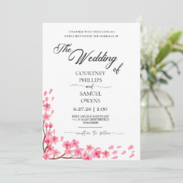 Aquarell Botanische Hochzeitseinladung Einladung