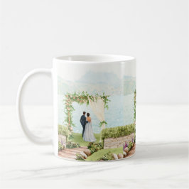 Aquarell Botanischer Hochzeitsbecher Gastgeschenk Kaffeetasse