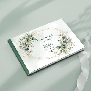 Aquarell-Botanisches-Brautjungfernabschied-Gästebu Gästebuch