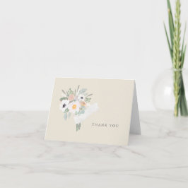 Aquarell Bouquet Dankeschön Karte