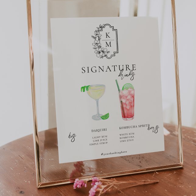 Aquarell | Bräunungsgetränk Poster (Von Creator hochgeladen)