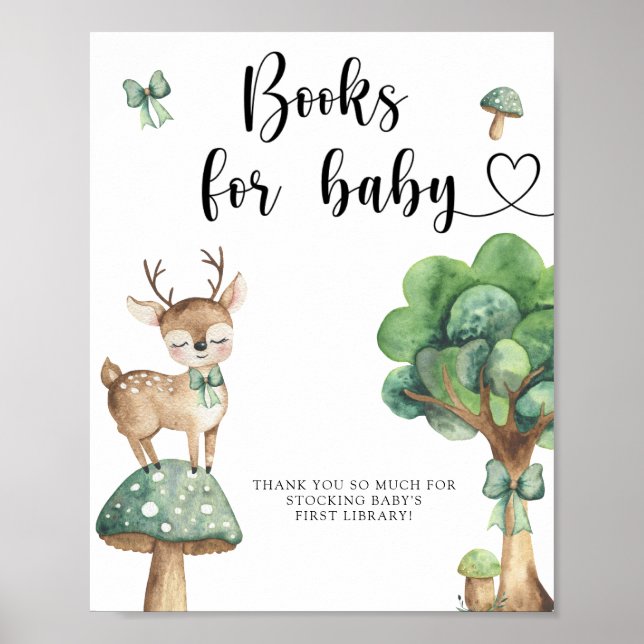 Aquarell - Bücher für Babyposter Poster (Vorne)