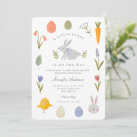 Aquarell Bunny Blume Little Bunny Baby Dusche