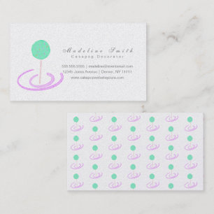 Aquarell-Cake-Pops-Keks-Backen-Cake-Decorator Visitenkarte