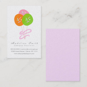 Aquarell-Cakepop-Cookie-Backen-Cake-Decorator B Visitenkarte