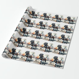 Aquarell Cane Corso Hund Geschenkpapier