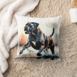 Aquarell Cane Corso Hund Kissen