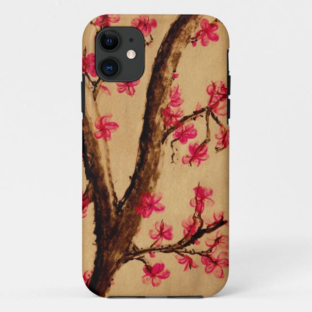 Aquarell Cherryblossom Case-Mate iPhone Hülle (Rückseite)