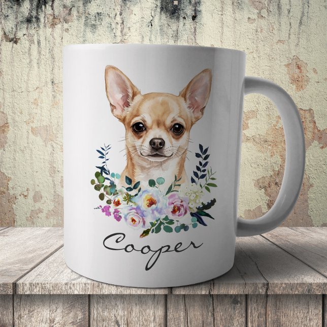 Aquarell Chihuahua Kaffeetasse (Von Creator hochgeladen)
