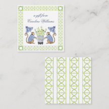 Aquarell-Chinoiserie-Affen-Geschenkbeilage