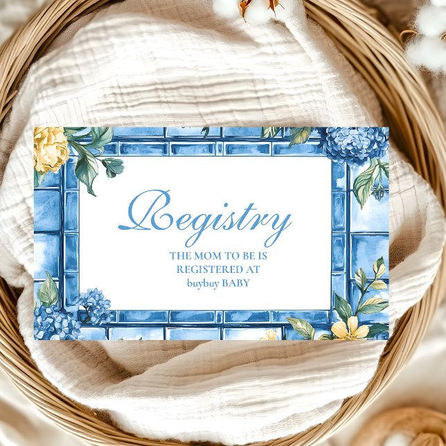 Aquarell Ciao, Baby Italian Baby Shooting Registry Begleitkarte (Von Creator hochgeladen)