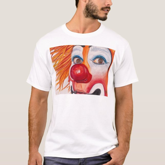 Aquarell-Clown #10 durch Patty Vicknair T-Shirt (Vorderseite)