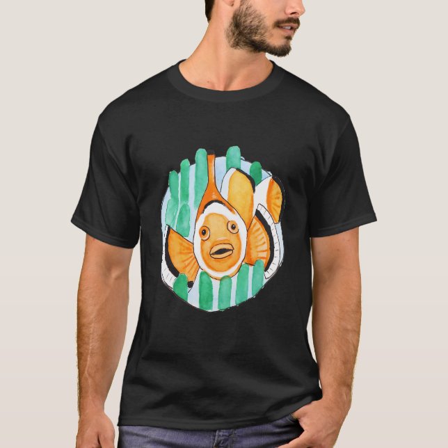 Aquarell-Clownfisch T-Shirt (Vorderseite)