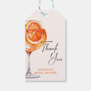Aquarell-Cocktail-Junggesellinnen-Abschiedsparty Geschenkanhänger