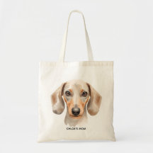 Aquarell-Dachshund-Hundliebhaber-Tragetasche – Kün