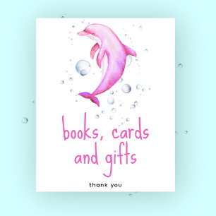 Aquarell-Delfin - Bücher Karten und Geschenke Poster