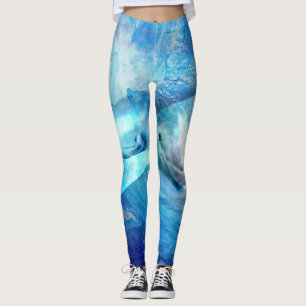 Aquarell-Delphin-Digital-Kunst Leggings