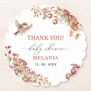 Aquarell der Apfel unserer Babyauge Dusche Untersetzer