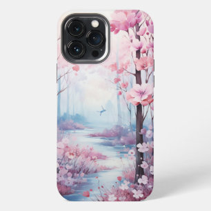 Aquarell, Der Rosa Wald iPhone 13 Pro Max Hülle