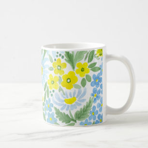 Aquarell. Die Blumen des Feldes. Kamille Kaffeetasse