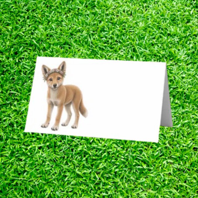 Aquarell-Dingo-Party Platzkarte (instantly add personality, joy, and conversation-starting magic to any celebration.)