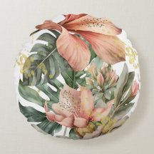 Aquarell-Dschungel-Orchideen-Blumen