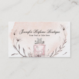Aquarell-Duftstoff Floral benutzerdefinierte äther Visitenkarte
