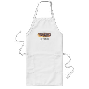 Aquarell-Eclairs Donuts Spaß Handbemalt  Lange Schürze