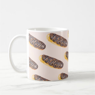 Aquarell-Eclairs Donuts Spaß Whimsical Süßigkeiten Kaffeetasse
