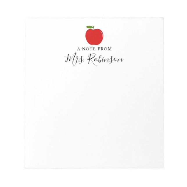 Aquarell Ein Hinweis von Lehrer Notizblock (Vorderseite)