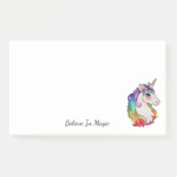 Aquarell-Einhorn mit dem Regenbogen-Haar