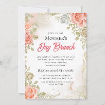 Aquarell-Einladungen zum Muttertagsbrunch