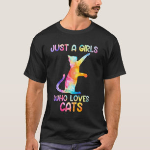 Aquarell Einsames Haustier Katze Kätzchen nur ein T-Shirt