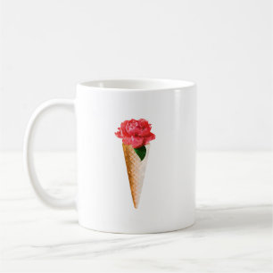 Aquarell-Eis-Clip-Art Süße Pastell-Nachspeise Kaffeetasse