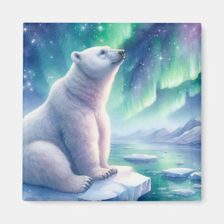 Aquarell-Eisbär-Magnet Magnet