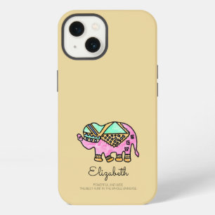 Aquarell-Elefant farbenfroh modern personalisiert iPhone 13 Hülle