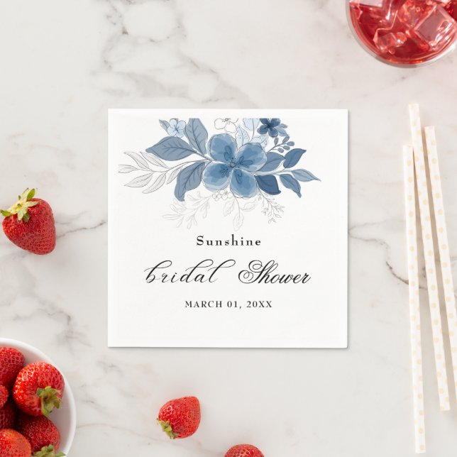 Aquarell Elegante Eukalyptus   Serviette (Beispiel)