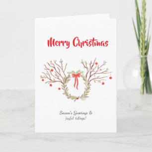 Aquarell elegante Weihnachts-Karte Karte