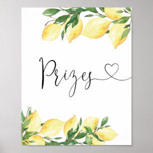 Aquarell Elegantes Brautparty-Preisschild Poster