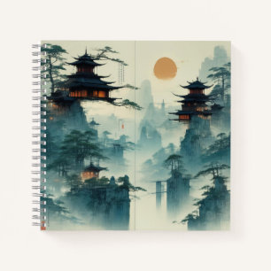 Aquarell Erstellen Sie Ihr eigenes Design-Notebook Notizbuch