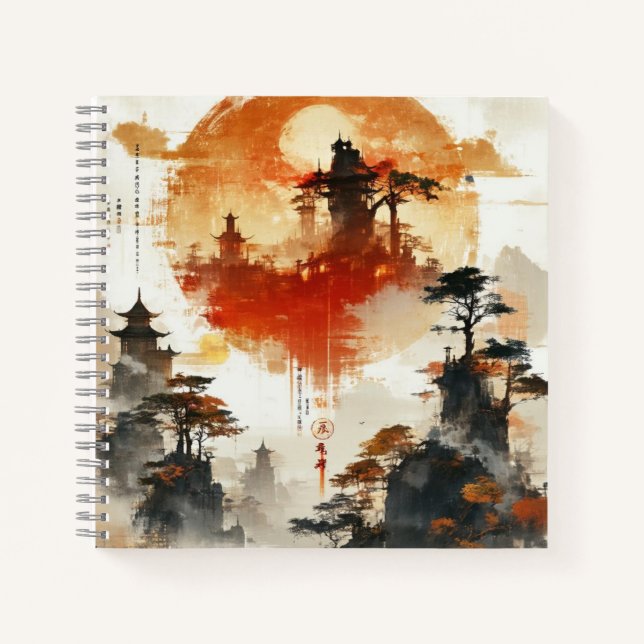 Aquarell Erstellen Sie Ihr eigenes Design-Notebook Notizbuch (Vorderseite)