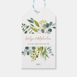 Aquarell, Eukalyptus Danke Geschenkanhänger