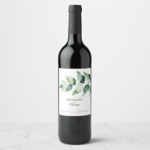 Aquarell-Eukalyptus-Hochzeit | Weiß