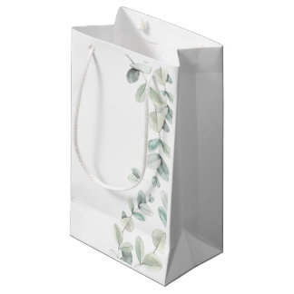 Aquarell-Eukalyptus-Hochzeits-Geschenk-Tasche Kleine Geschenktüte
