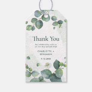 Aquarell-Eukalyptus-Hochzeitsgeschenke Geschenkanhänger